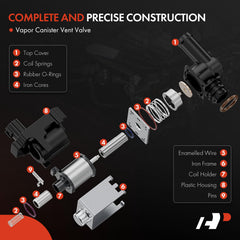 A-Premium vacuum valve in the engine bay demonstrates space-saving fit.