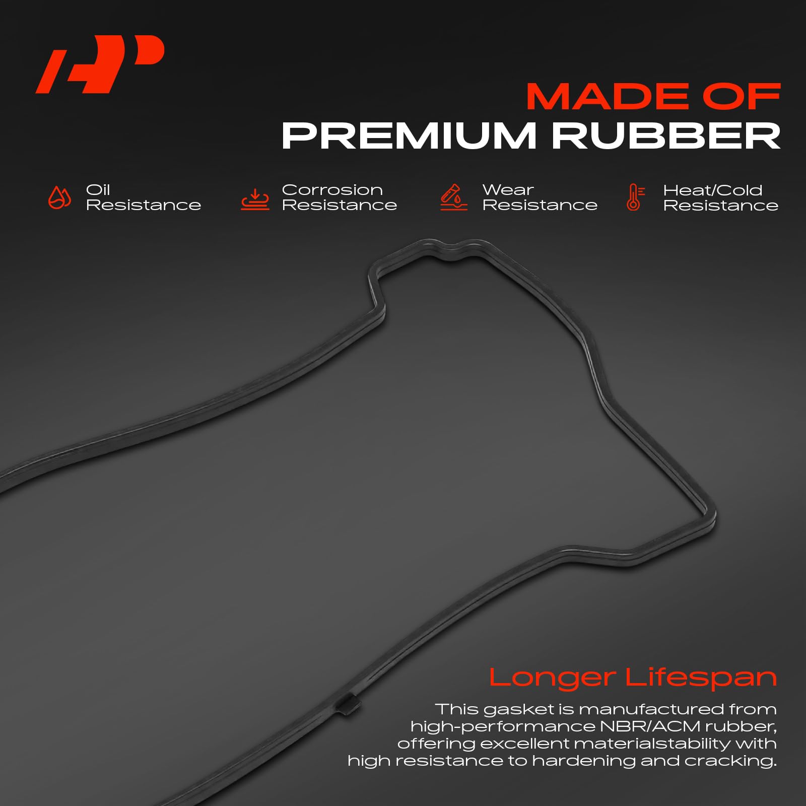 A-Premium valve cover gasket kit parts laid out includes seals and grommets for complete repair