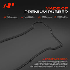 A-Premium valve cover gasket kit parts laid out includes seals and grommets for complete repair