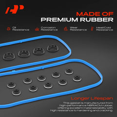 A-Premium valve cover gasket set label close-up with OEM details