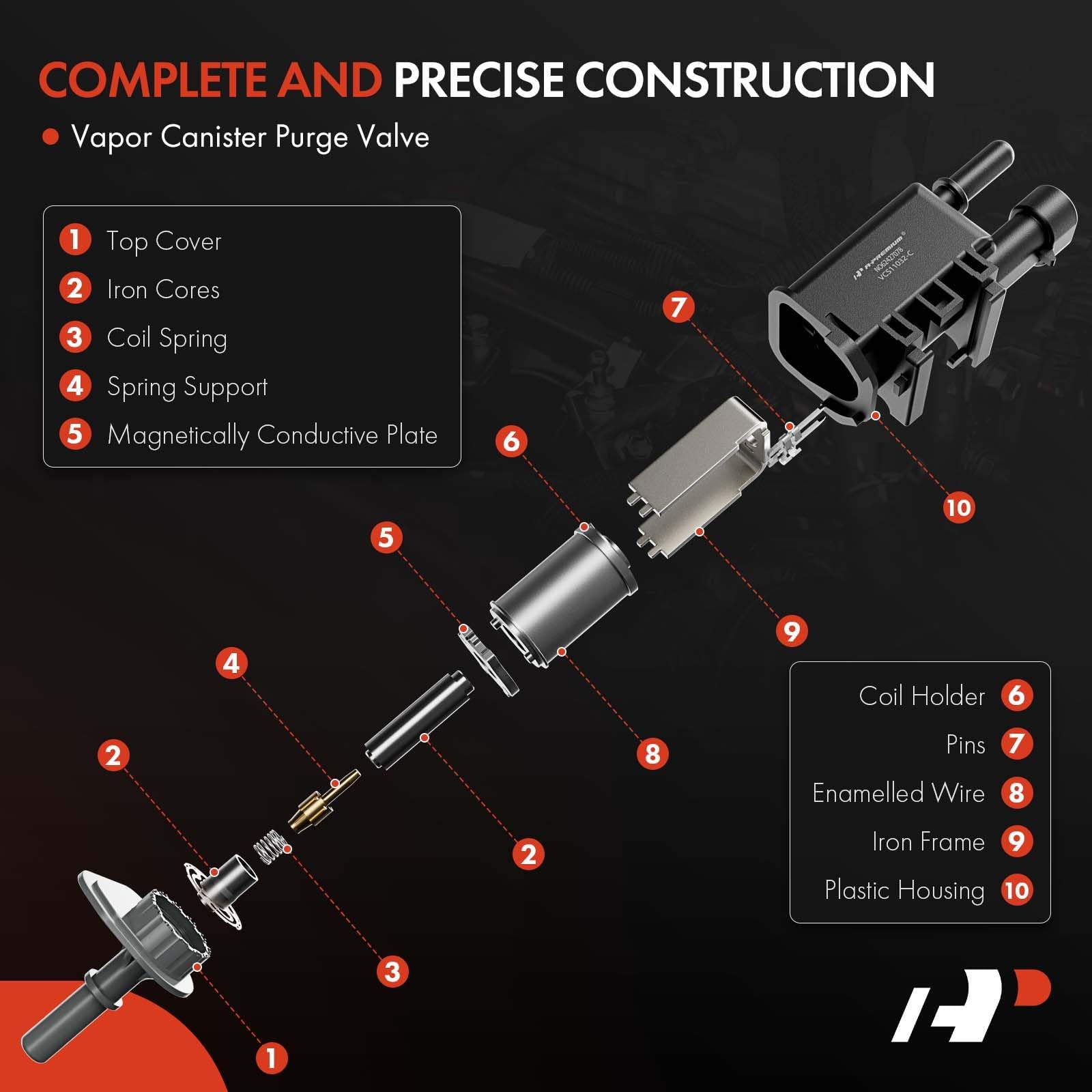 A-Premium purge valve durable construction supports EVAP reliability