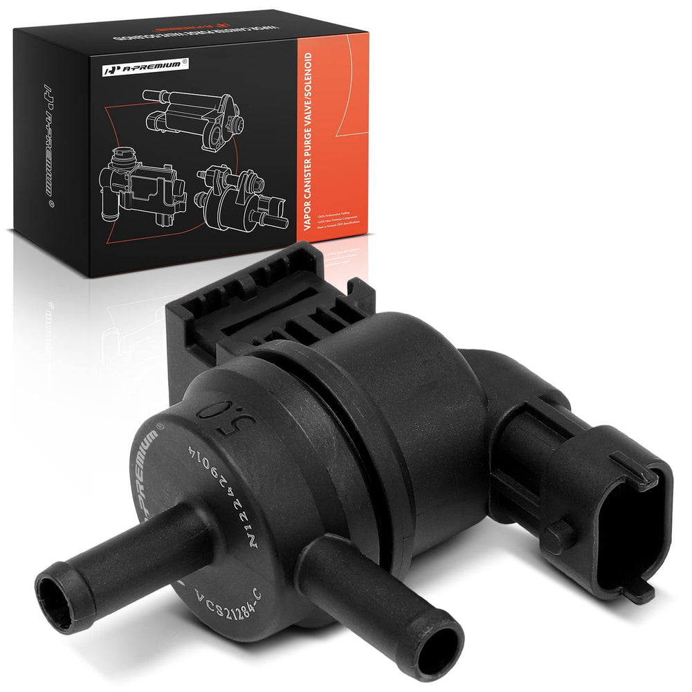 A-Premium vapor purge valve housing shown for easy EVAP integration with a compact design.