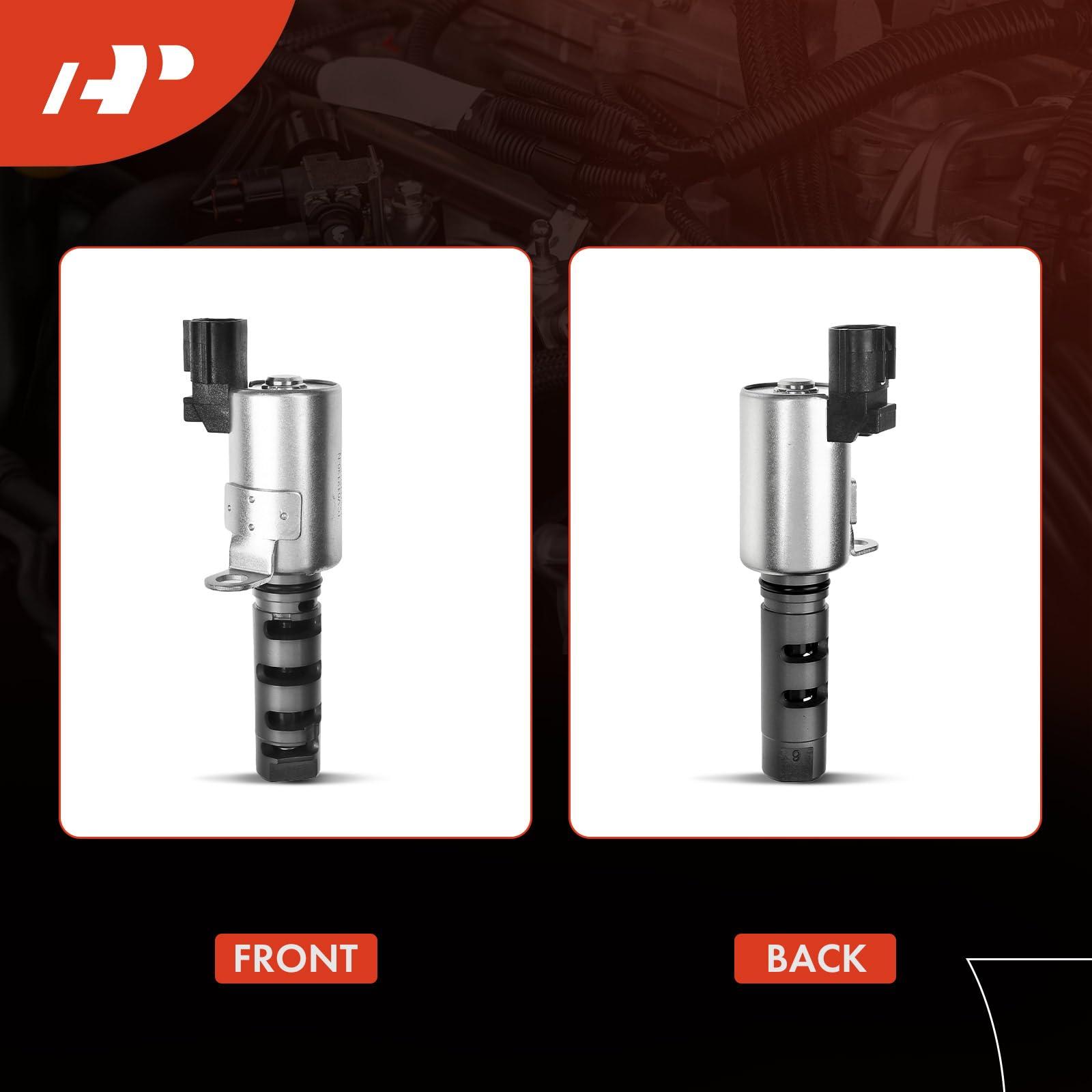 Compatibility label on A-Premium VVT solenoid for Toyota and GM models