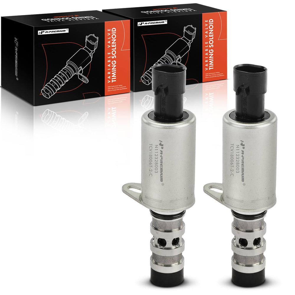 A-Premium VVT solenoid front view showing component shape and labeling