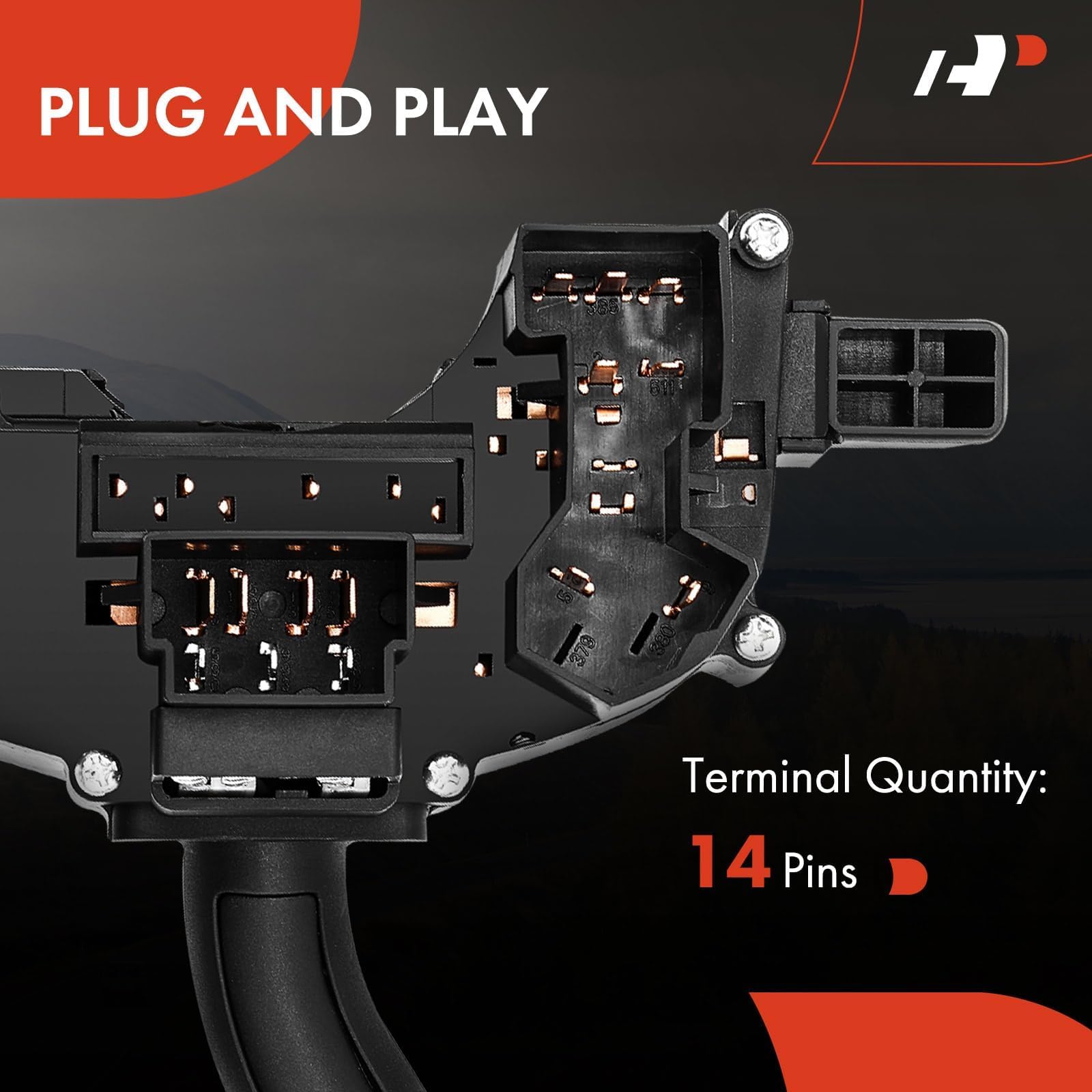 A-Premium white indicator markings on the switch improve visibility in low light
