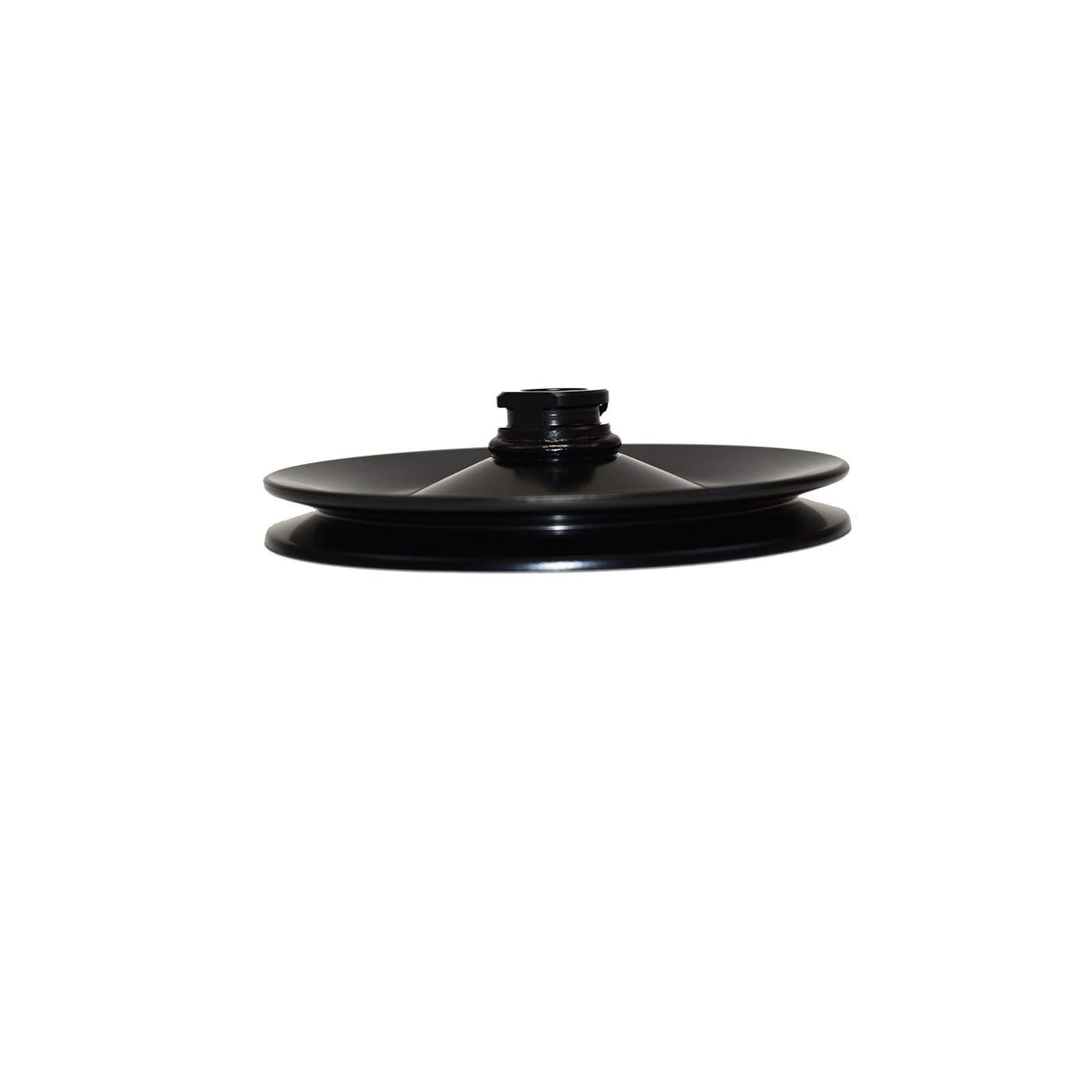 A-Team Performance steel keyway pulley drive side, secure keyway coupling for stable operation.