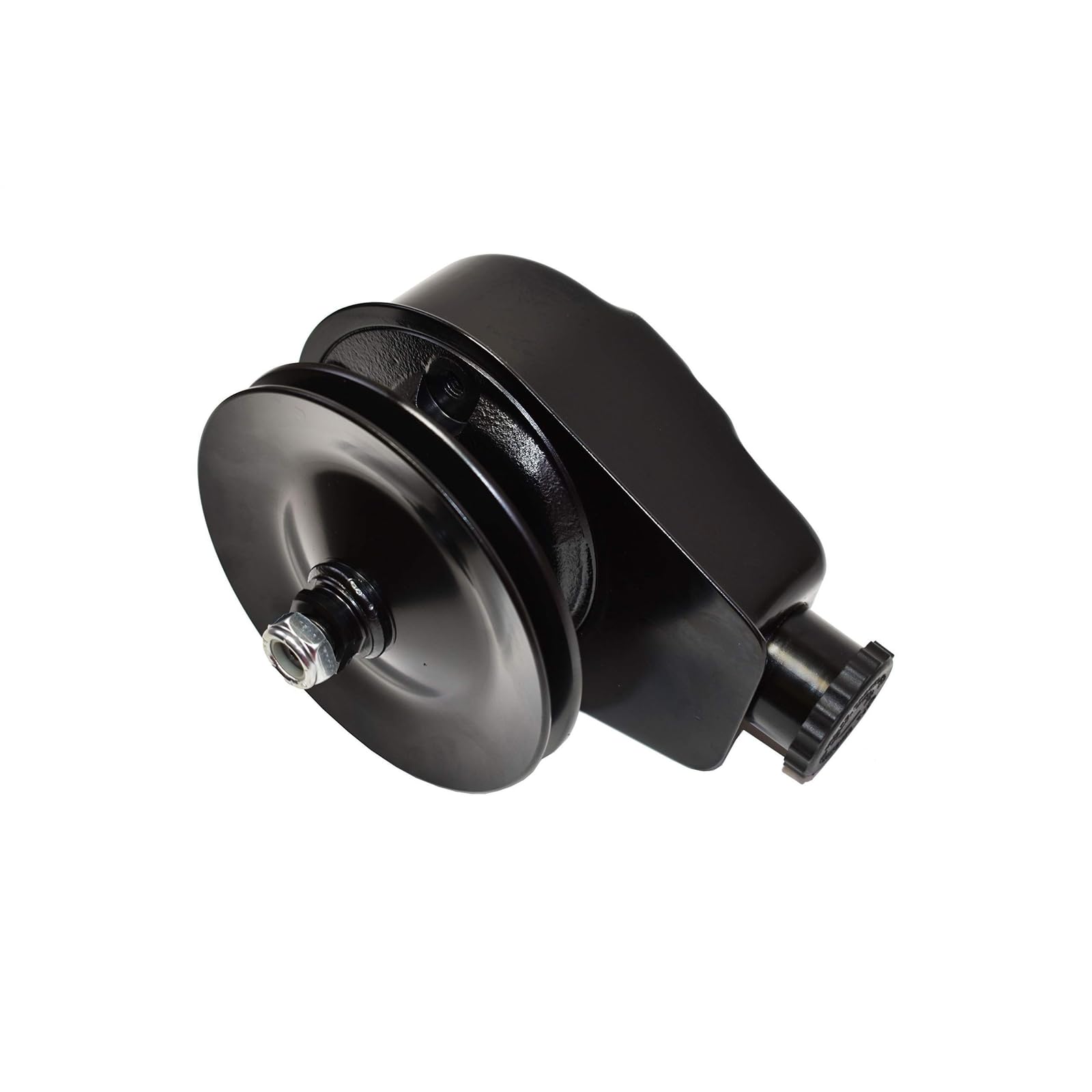 A-Team Performance steel keyway pulley shaft compatibility, ideal for GM and Ford vintage engines.