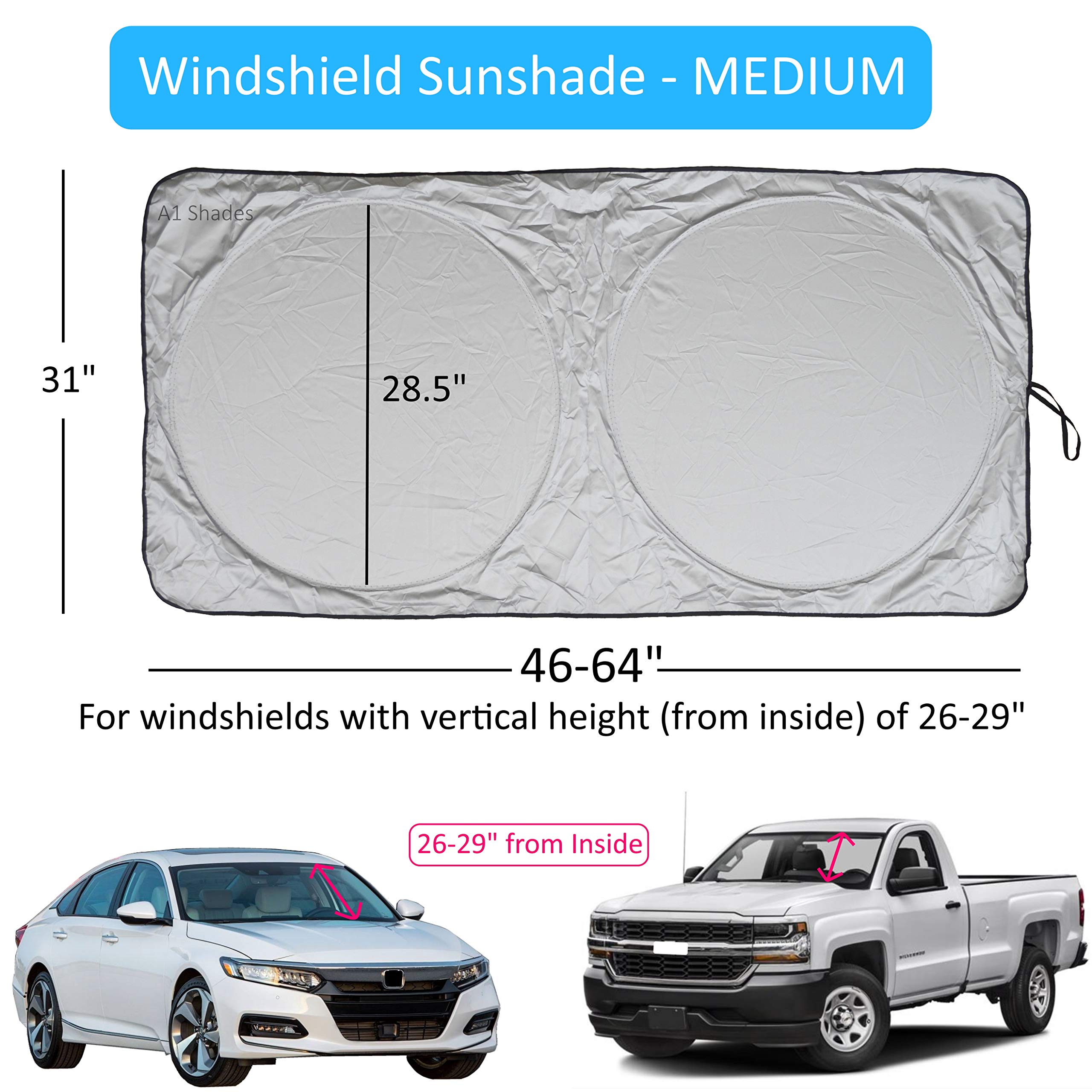 A1 Shades offers seven sizes to match a wide range of vehicles