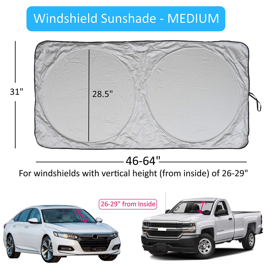 A1 Shades offers seven sizes to match a wide range of vehicles