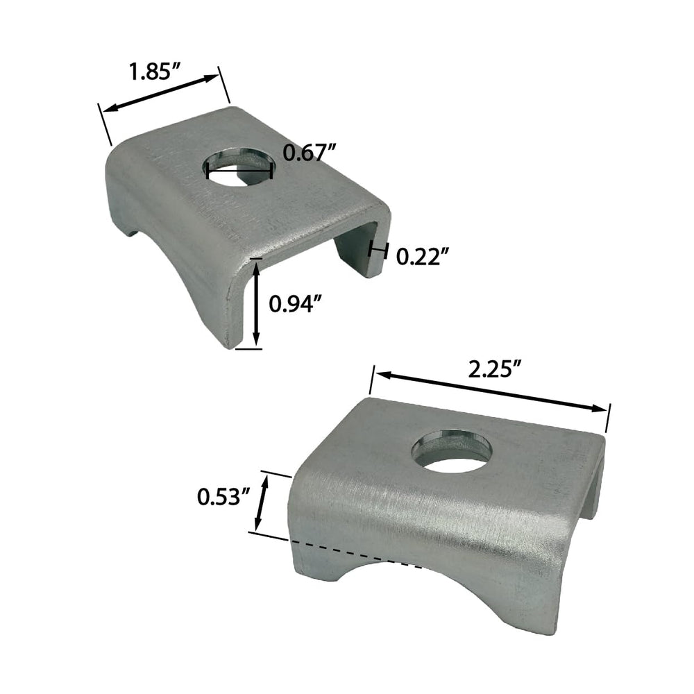AA galvanized zinc finish close-up showing rust resistance