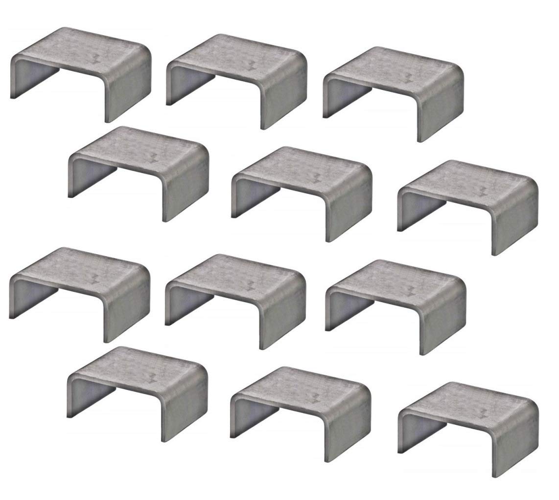 A.A heavy duty weld-on stake pocket front view showing sturdy 7 GA steel.