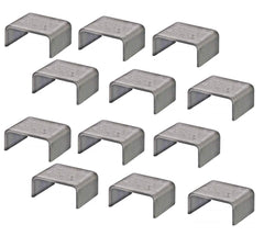 A.A heavy duty weld-on stake pocket front view showing sturdy 7 GA steel.