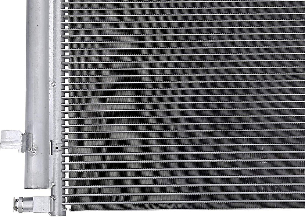 AA Ignition A/C condenser warranty tag emphasizes lifetime warranty support.