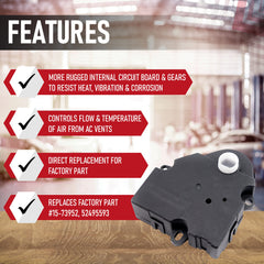 AA Ignition blend door actuator housing—durable enclosure improves longevity and heat resistance