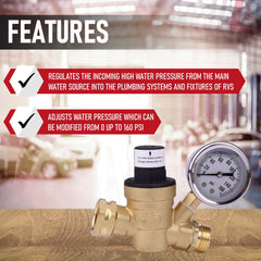 AA Ignition brass regulator adjustment screw enables easy PSI tuning