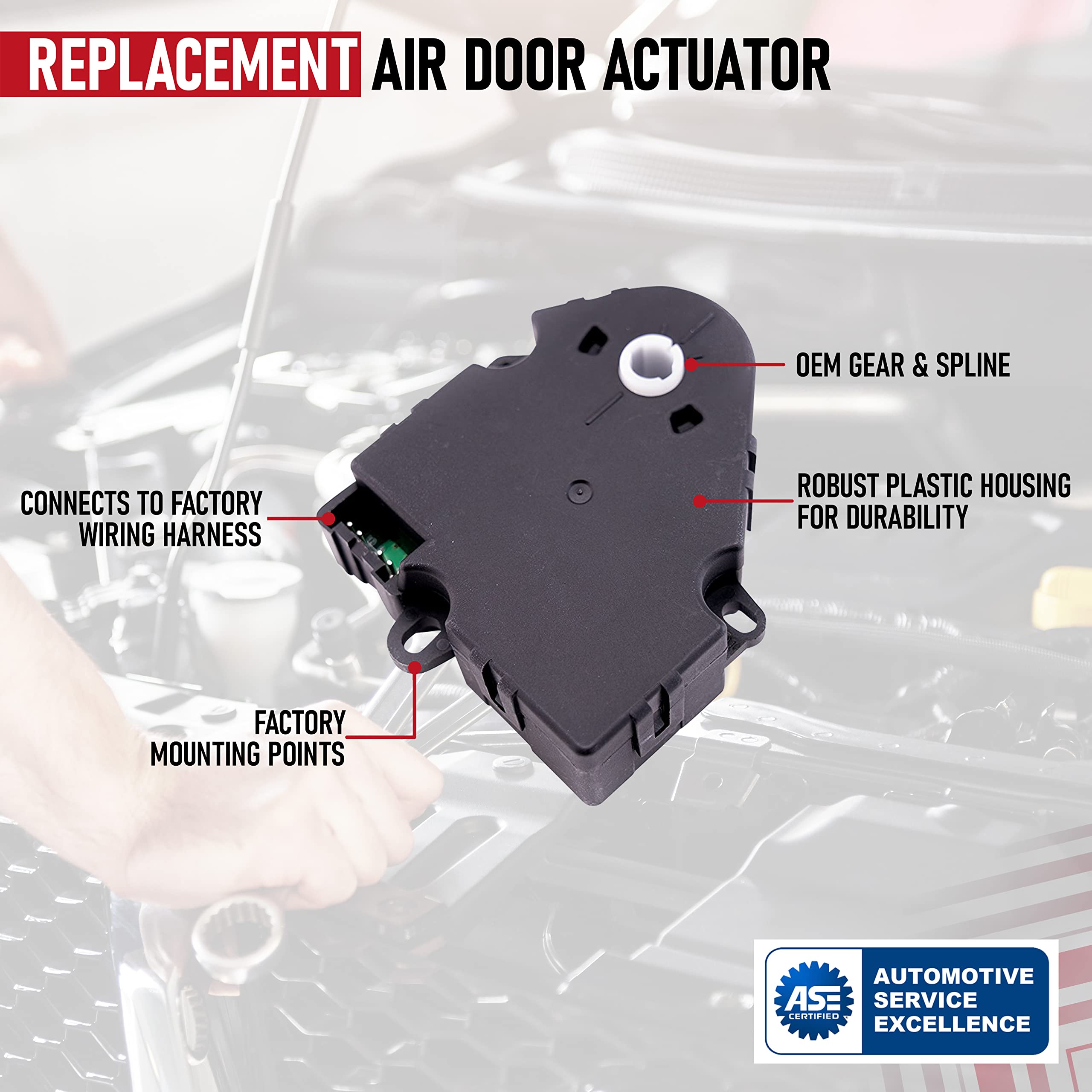 AA Ignition gear system inside for smoother air control.