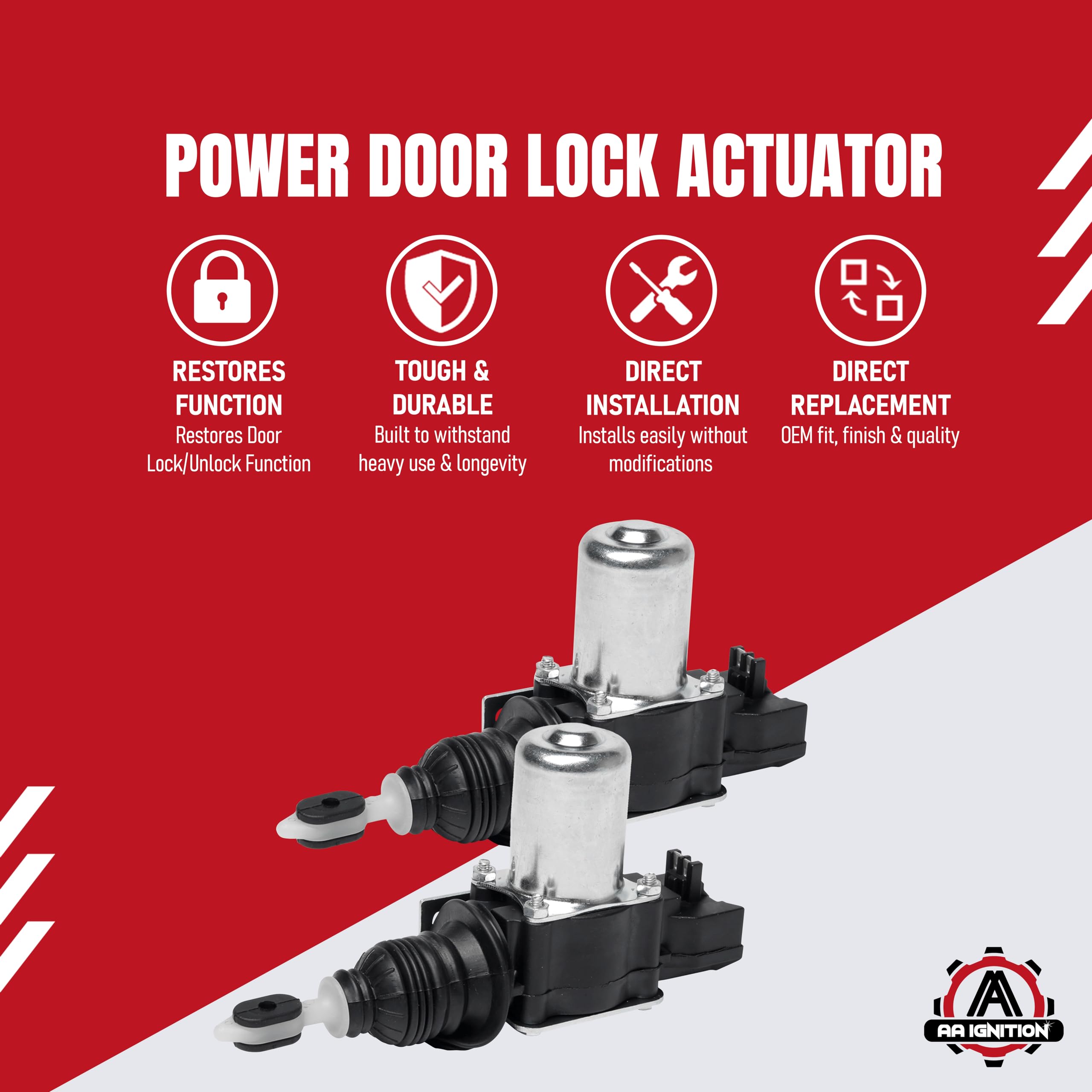 AA Ignition power door lock actuator front right for reliable unlock