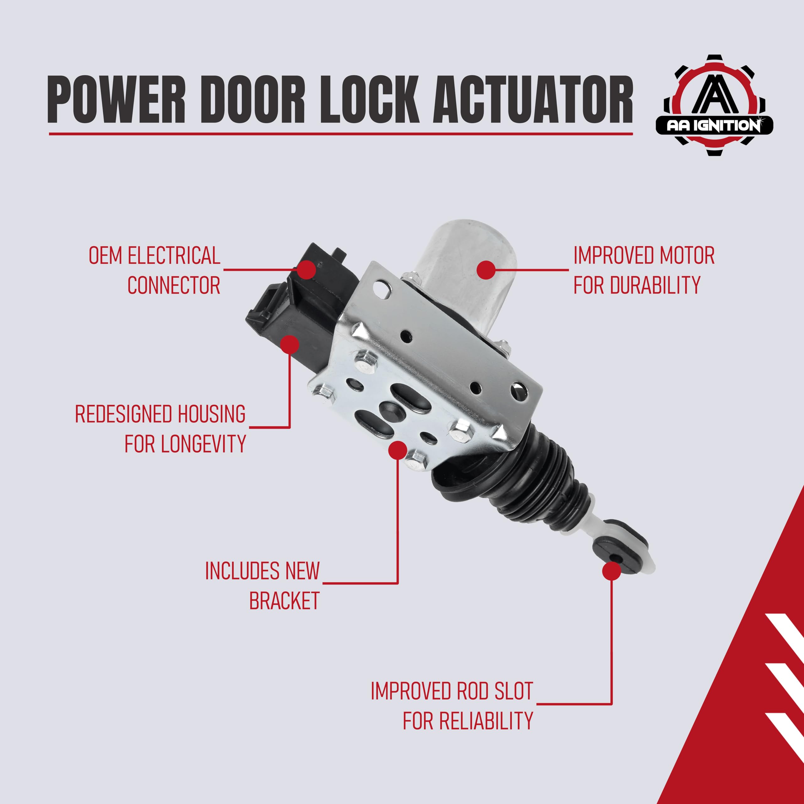 AA Ignition power door lock actuator rear left for consistent operation