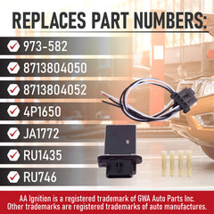 AA Ignition Tacoma blower resistor in front dash area for quick access