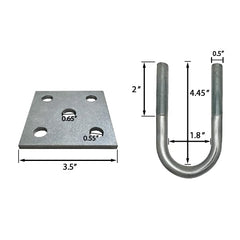AA tie plates included for secure trailer connections