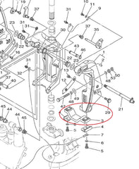A.A Zinc Transom Bracket Anode for Yamaha F150 LF150 keeps hull hardware protected