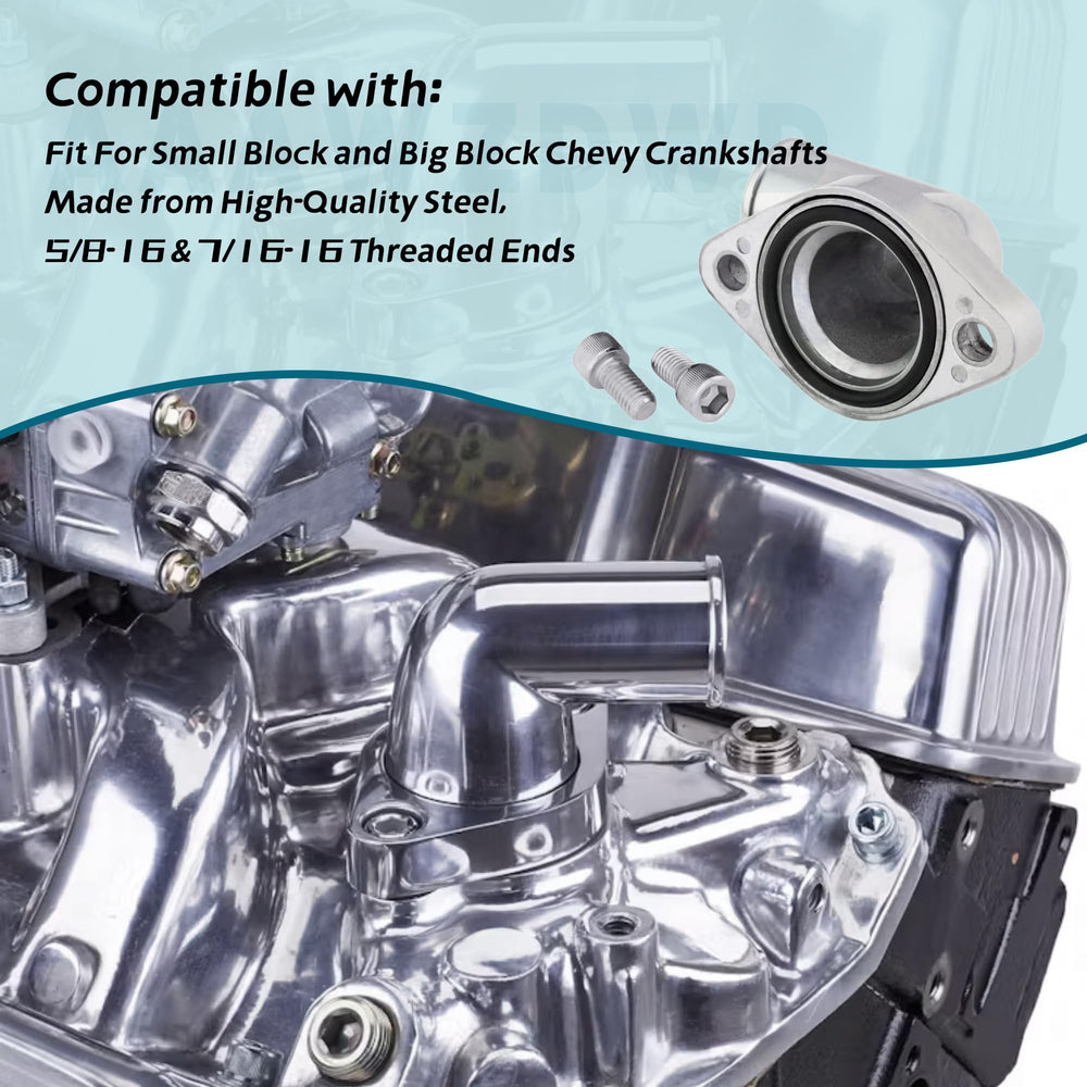 AAAWZDWD polished aluminum water neck assembly for Chevy engines