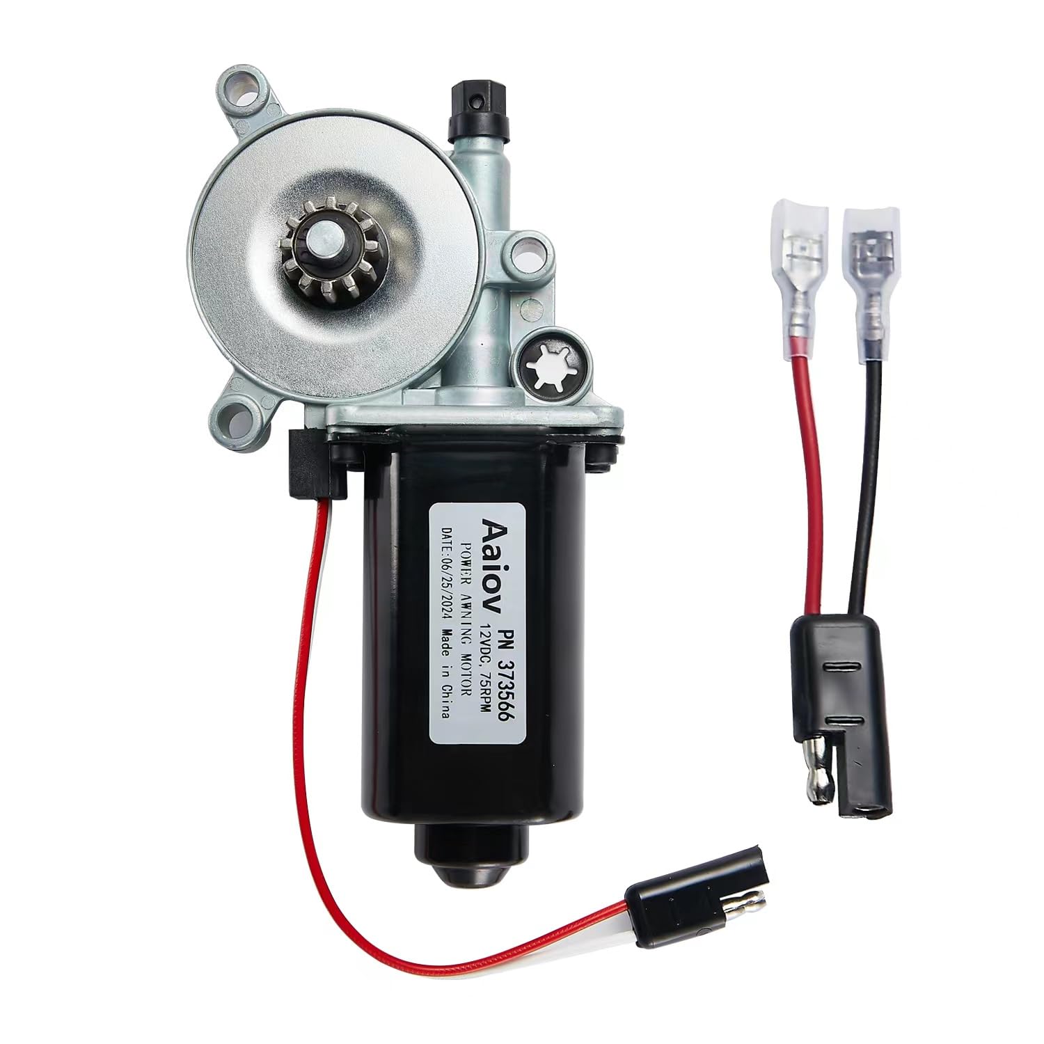 Aaiov awning motor assembly with universal fit for Solera awnings.