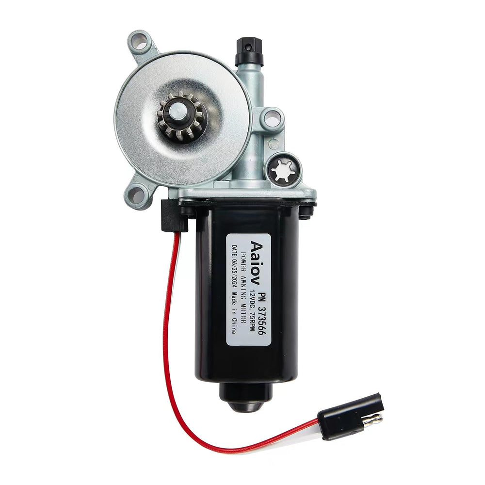 Aaiov awning motor universal connection enables quick compatibility with many Solera models.