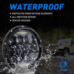 AAIWA Jeep Wrangler compatible headlight fits CJ/TJ/JK variants