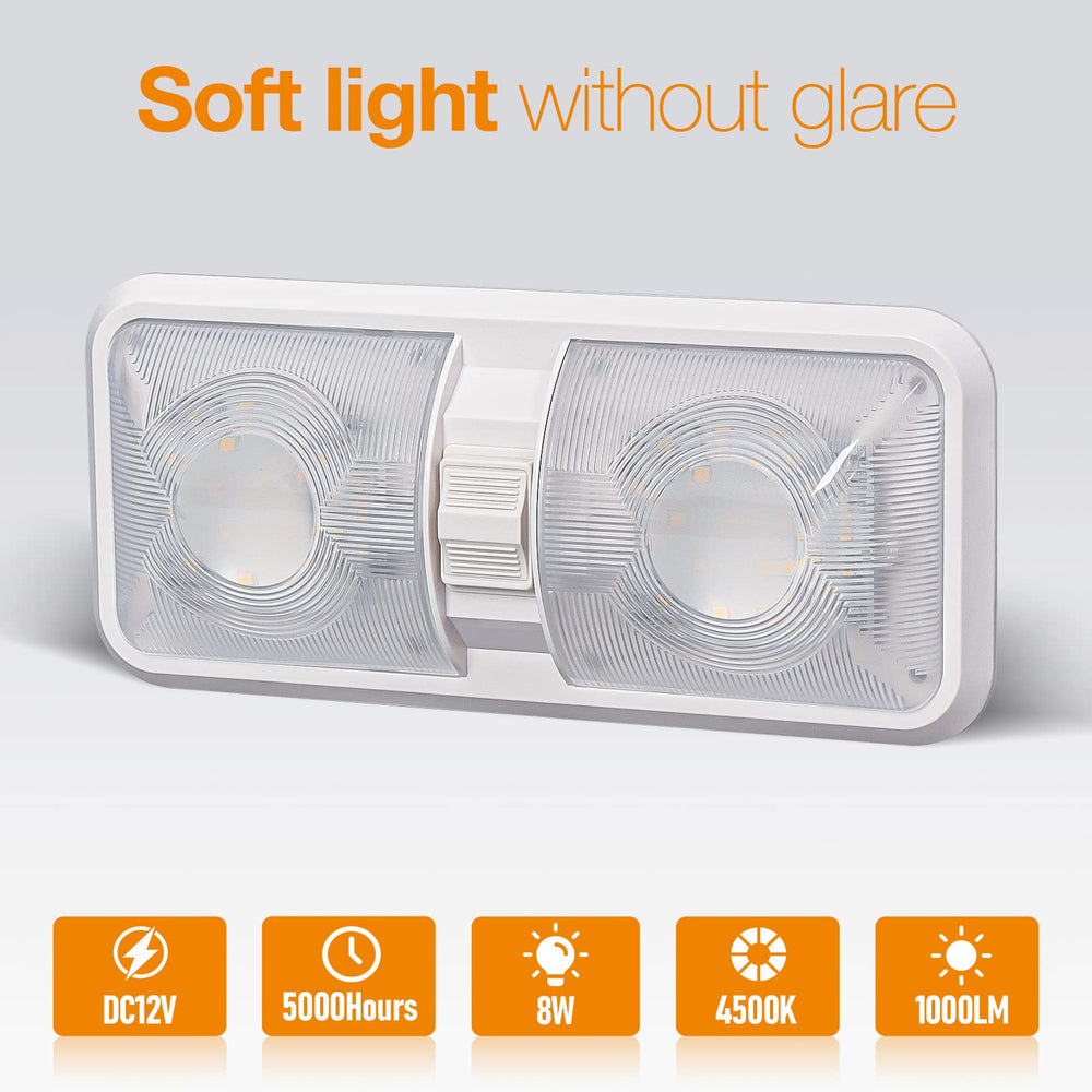 Aaleds camper LED lights with soft diffusion create glare-free cabin lighting.
