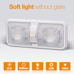 Aaleds RV ceiling light with two-mode operation for flexible setup