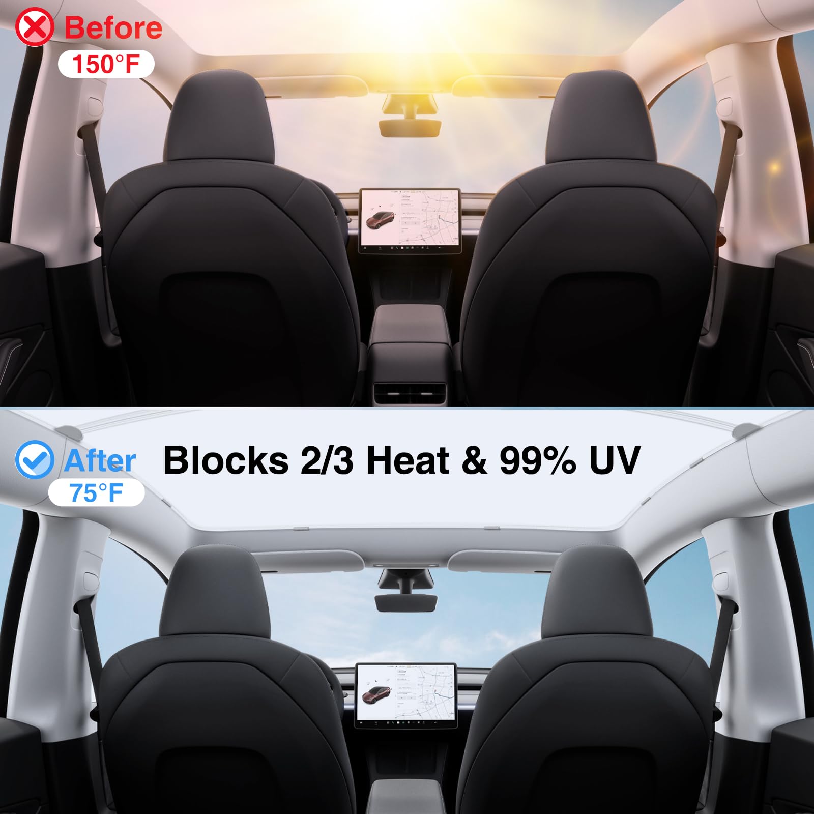 AAMHHM nano ice crystal insulation layer blocks heat for cooler cabin conditions.