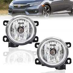 AANAN Civic fog light front left with clear lens enhances night visibility and safety