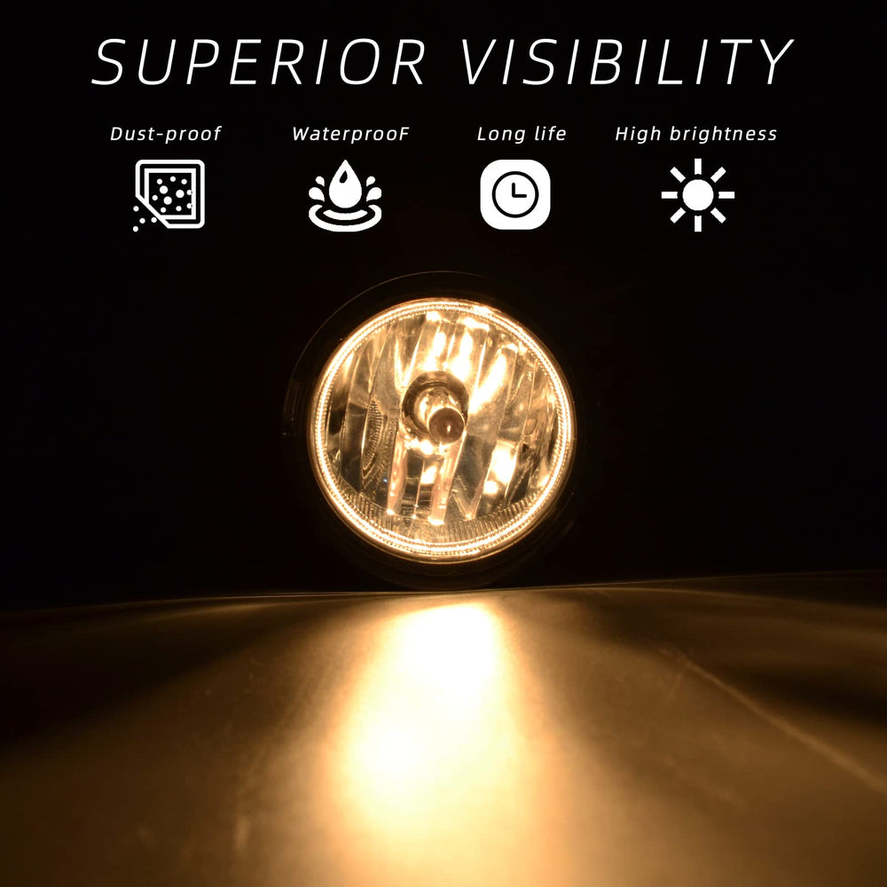AANAN Fit fog light front right clear lens helps other drivers notice your path