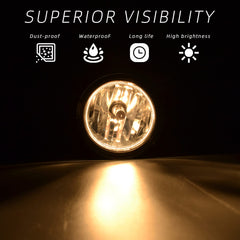 AANAN Fit fog light front right clear lens helps other drivers notice your path