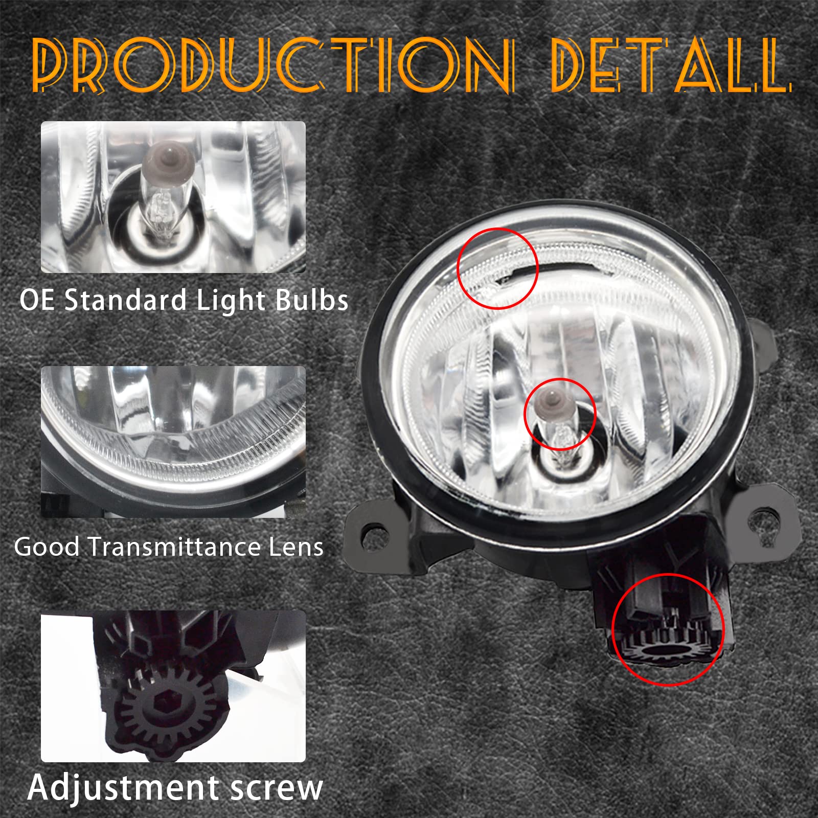 AANAN Pilot fog light front left clear lens improves highway lighting in drizzle