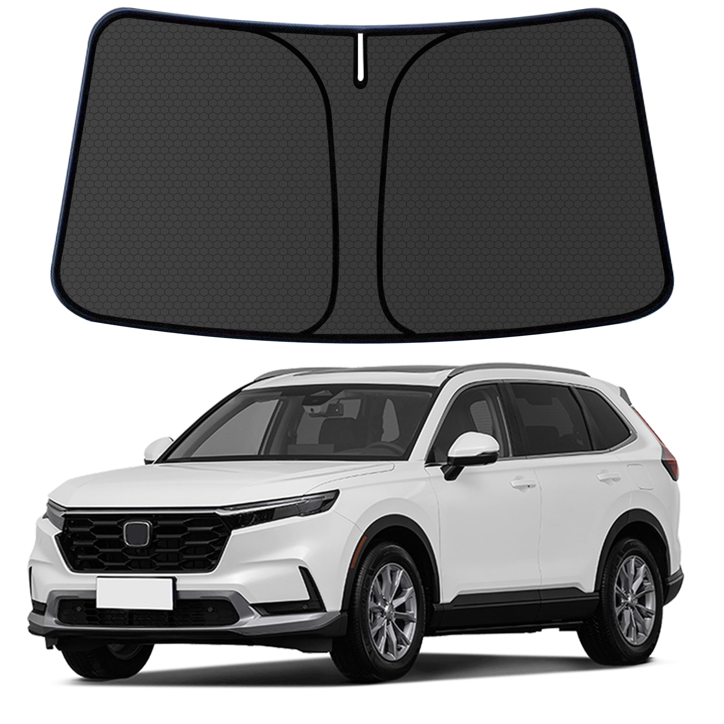 Aatoppus CRV windshield sun shade provides full front coverage for 2023–2026 models.