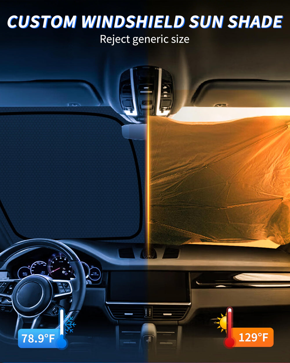 aatoppus F150 sun shade uses multi-layer fabric for durable heat deflection