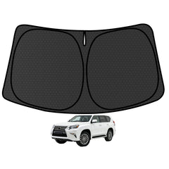 aatoppus windshield shade on GX SUV showing full coverage and UV protection