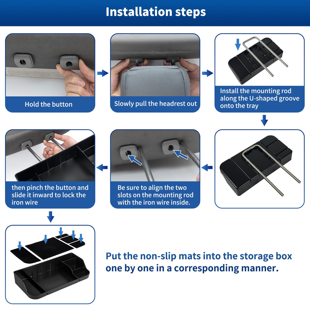 ABAGAEL anti-slip silicone pad reduces vibration and cabin noise.