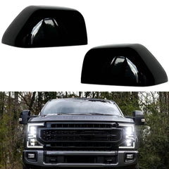 ABAGAEL Ford Super Duty glossy mirror cap cover enhances exterior style