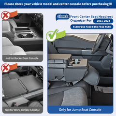 ABAGAEL jump seat headrest replacement with cup holder tray keeps drinks secure.