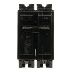 ABB Q-Line THQL21100P two-pole breaker front view, compact reliable protection
