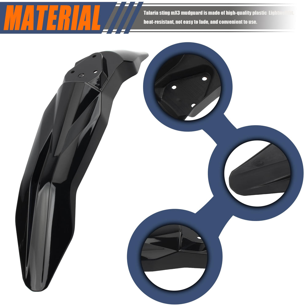 ABCERRSI mudguard side profile highlights lightweight durable design