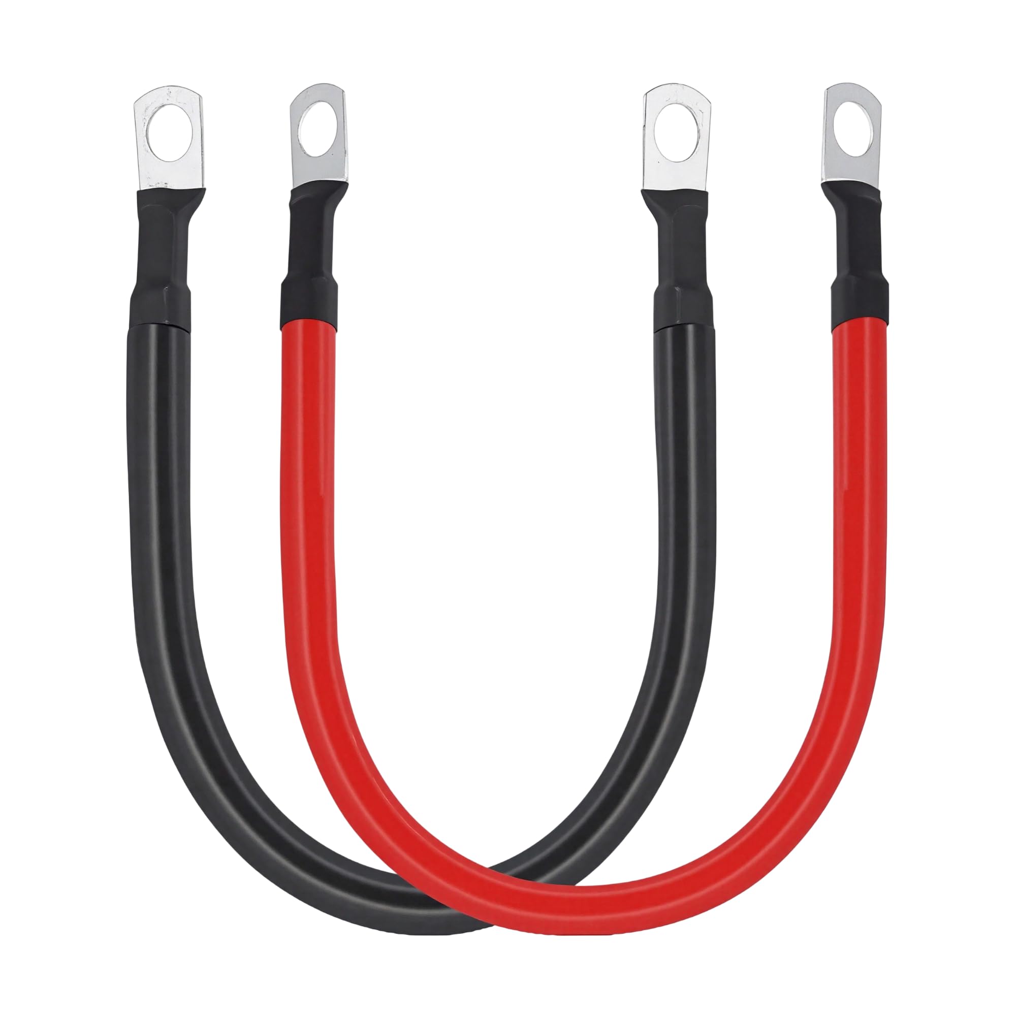 ABIGAIL 2AWG red battery cable end for positive terminal connections.