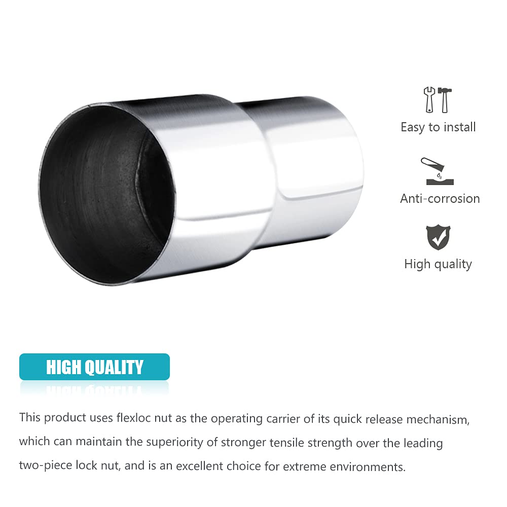 ABIGAIL universal 2-inch to 2.5-inch exhaust connector in corrosion-resistant steel.