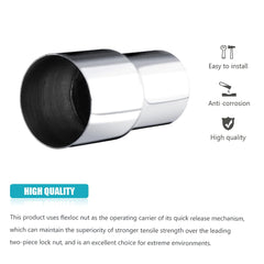 ABIGAIL universal 2-inch to 2.5-inch exhaust connector in corrosion-resistant steel.