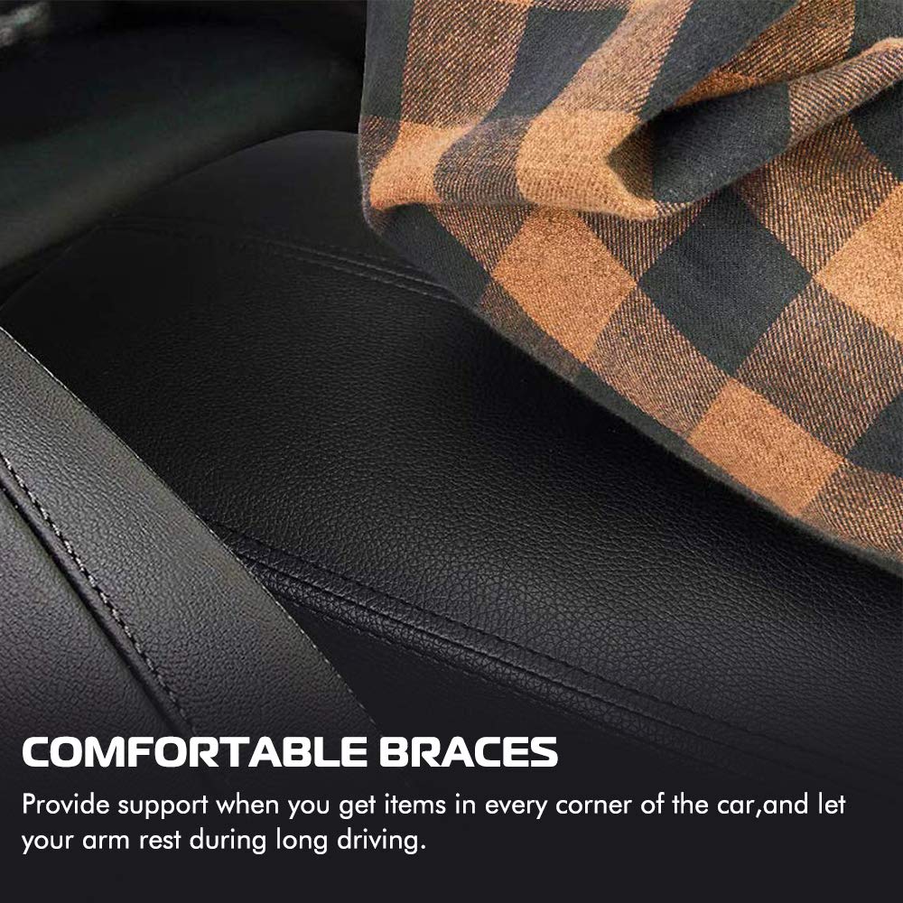 A ABIGAIL center-console closeup shows precise stitching and soft-touch surface.