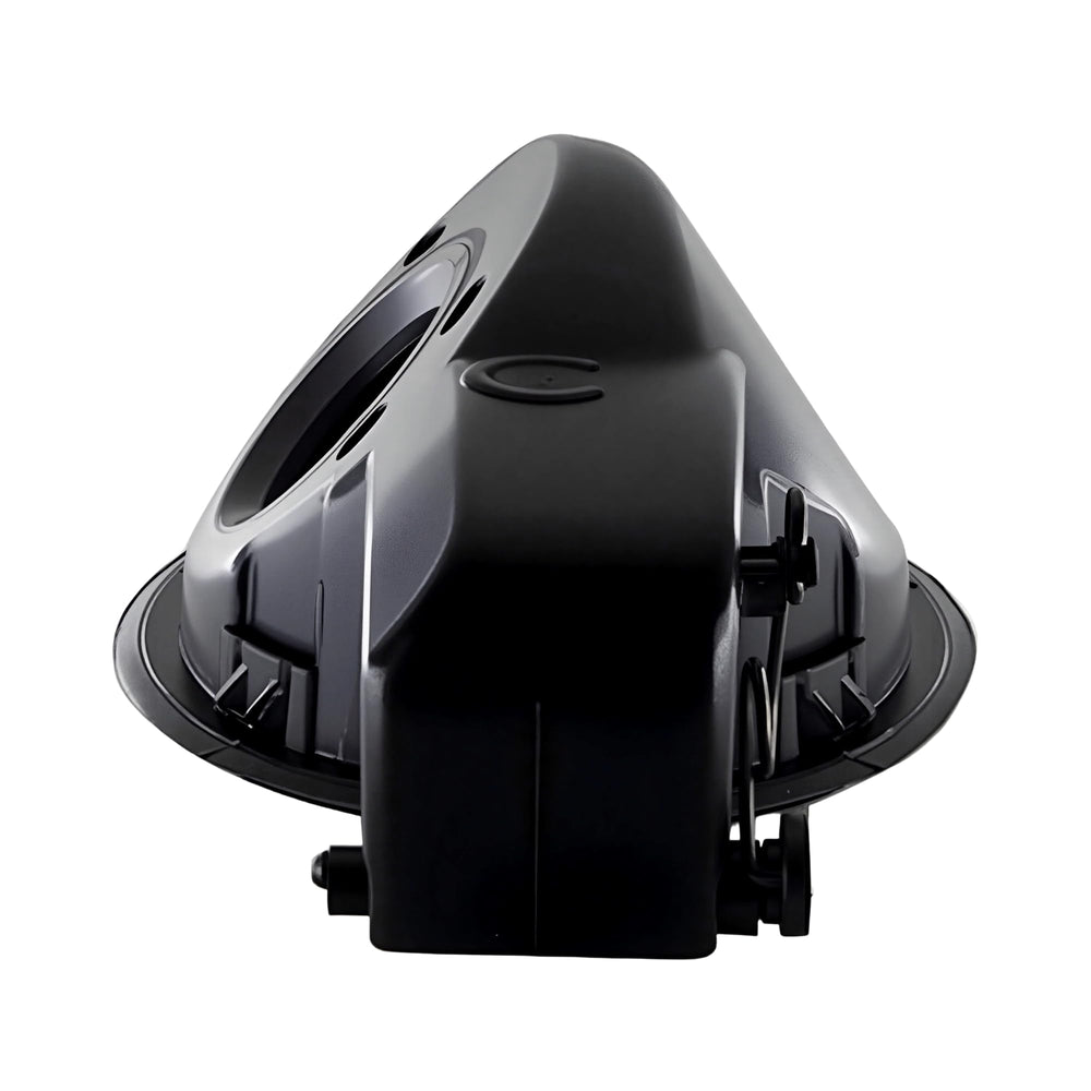 A ABIGAIL fuel filler door housing hinge installed view with smooth operation