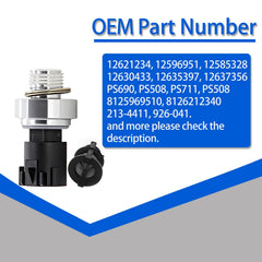 A ABIGAIL oil pressure sensor with filter detail ensuring clean signals.